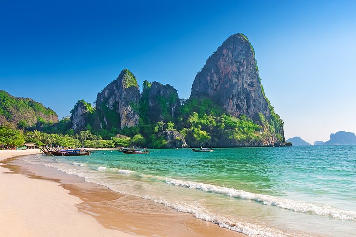 krabi railay beach thailandia